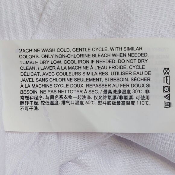 Theory Maas Atmos Light Top Shirt Women's Large White Minimalist 3/4 Sleeve - Picture 7 of 9